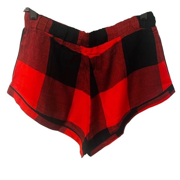 NIP Plush Revolve Ultra Soft Buffalo Plaid Pajama PJ Set Red Black Womens XS S L - Picture 5 of 11